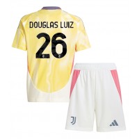 Juventus Douglas Luiz #26 Bortatröja Barn 2024-25 Kortärmad (+ Korta byxor)